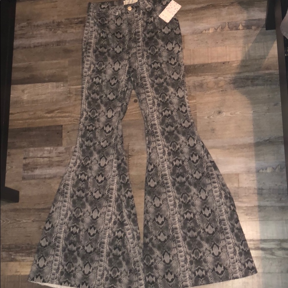 NWT Free People Snake Print Pants